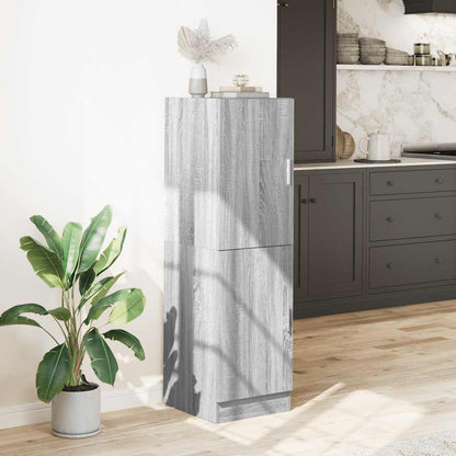 vidaXL Kitchen Cabinet Grey Sonoma 38x41.5x131.5 cm Engineered Wood