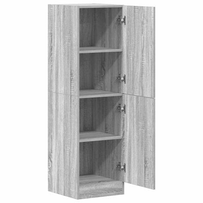 vidaXL Kitchen Cabinet Grey Sonoma 38x41.5x131.5 cm Engineered Wood