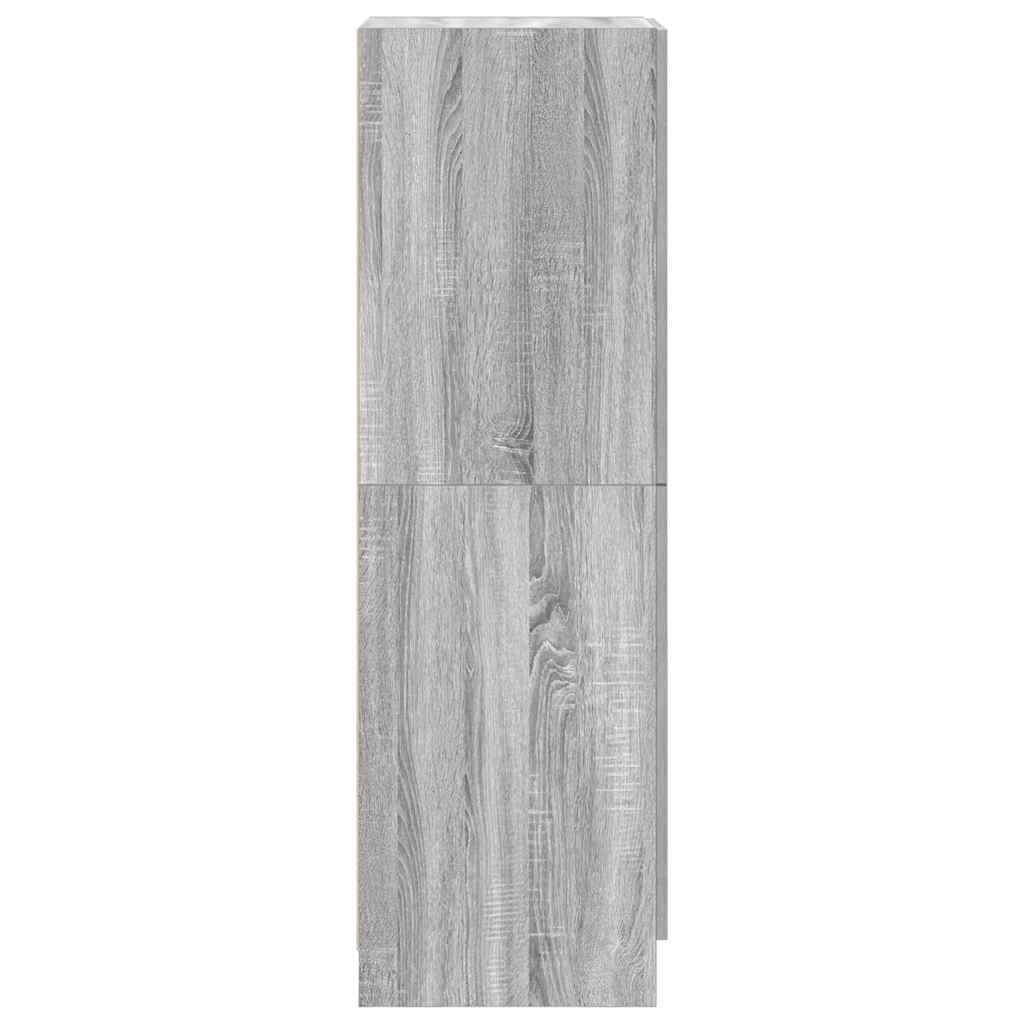 vidaXL Kitchen Cabinet Grey Sonoma 38x41.5x131.5 cm Engineered Wood