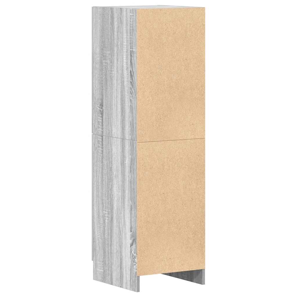 vidaXL Kitchen Cabinet Grey Sonoma 38x41.5x131.5 cm Engineered Wood