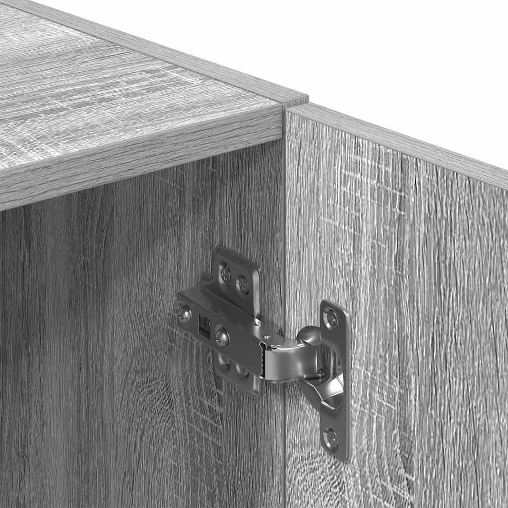 vidaXL Kitchen Cabinet Grey Sonoma 38x41.5x131.5 cm Engineered Wood
