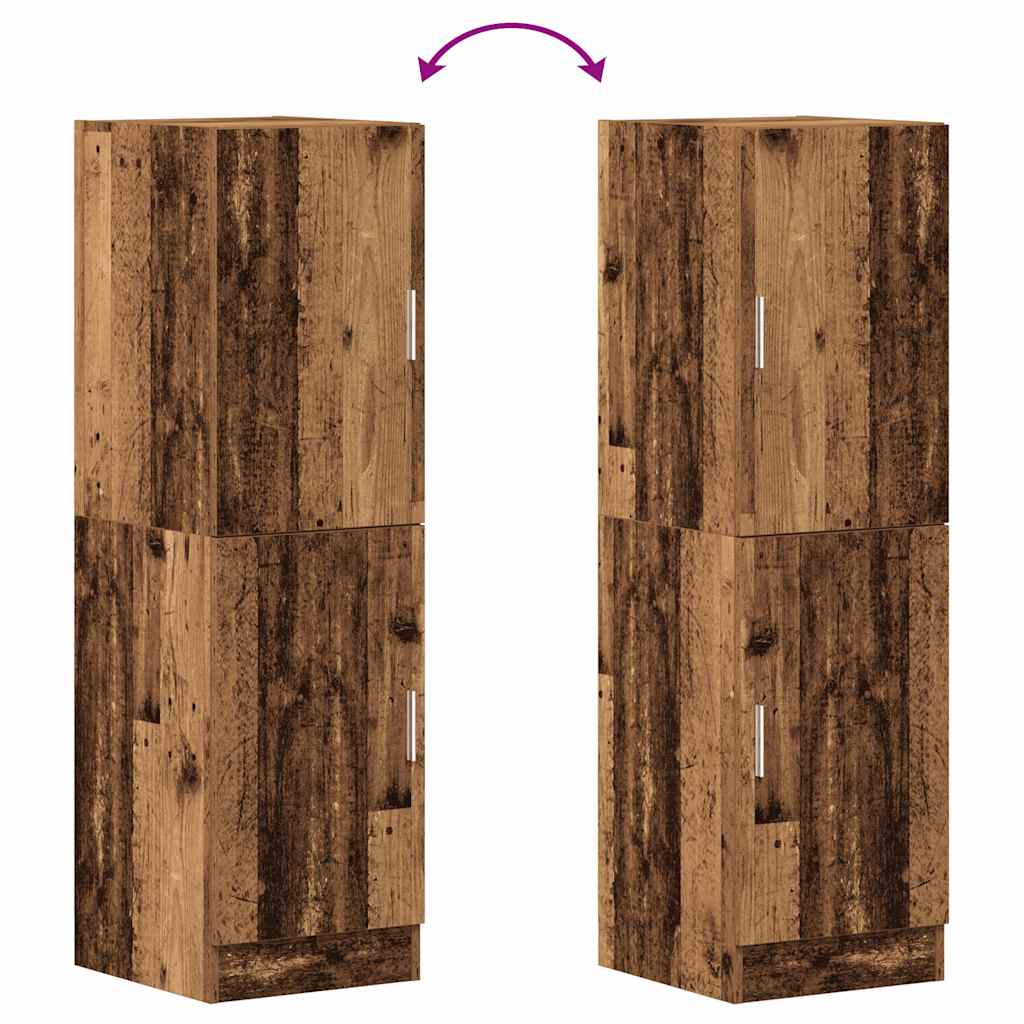 vidaXL Kitchen Cabinet Old Wood 38x41.5x131.5 cm Engineered Wood