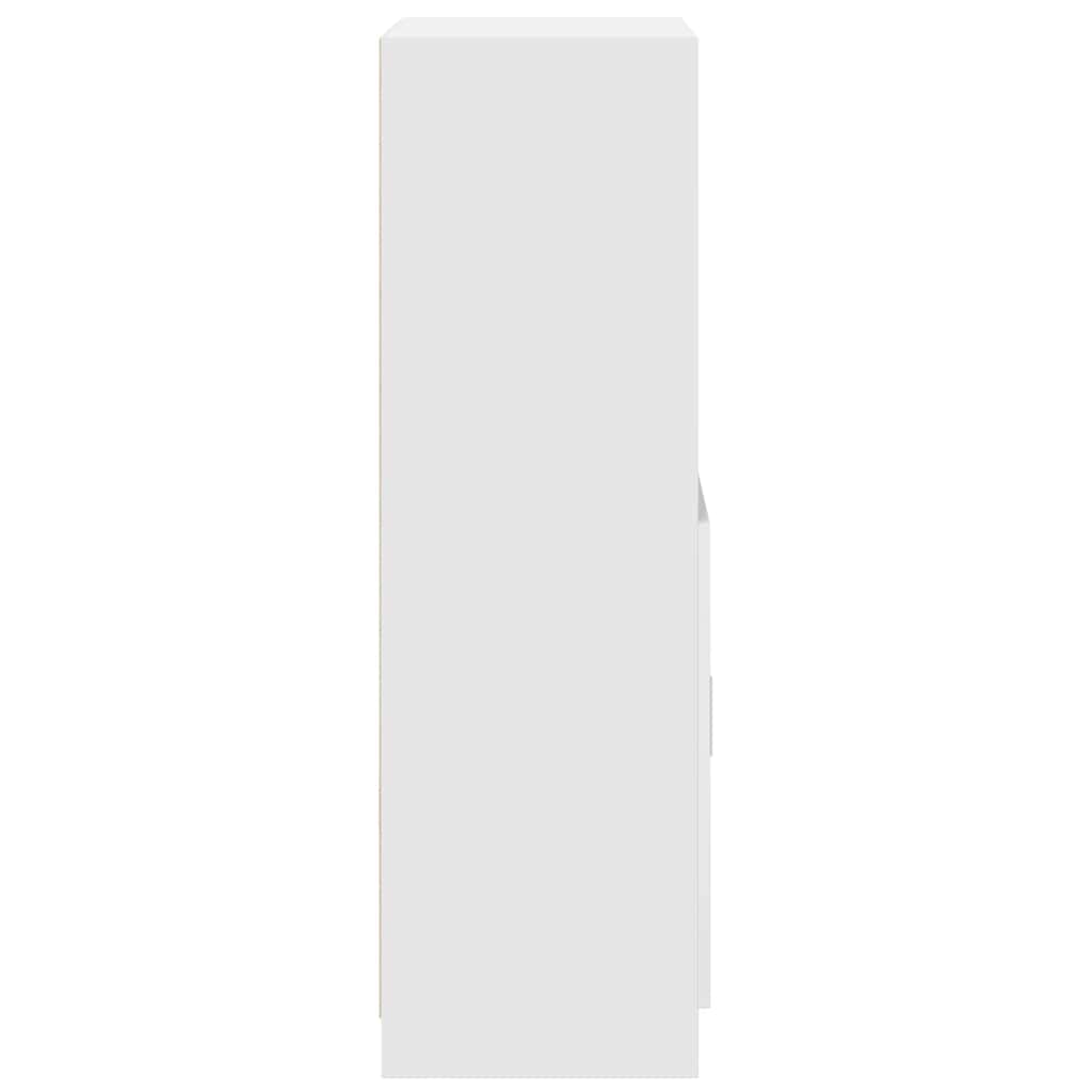 vidaXL Kitchen Cabinet White 57x41.5x131.5 cm Engineered Wood