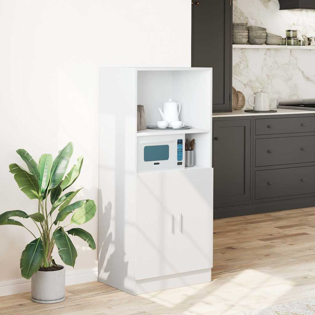 vidaXL Kitchen Cabinet White 57x41,5x131,5 cm Engineered Wood
