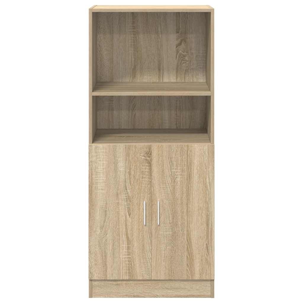 vidaXL Kitchen Cabinet Sonoma Oak 57x41.5x131.5 cm Engineered Wood