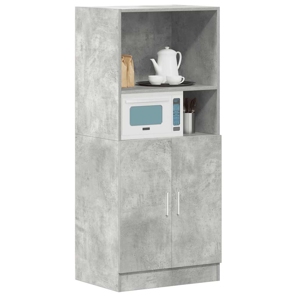 vidaXL Kitchen Cabinet Concrete Grey 57x41,5x131,5 cm Engineered Wood