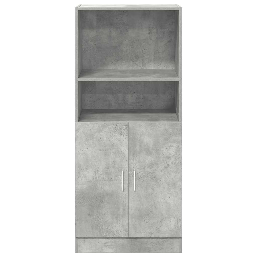 vidaXL Kitchen Cabinet Concrete Grey 57x41,5x131,5 cm Engineered Wood