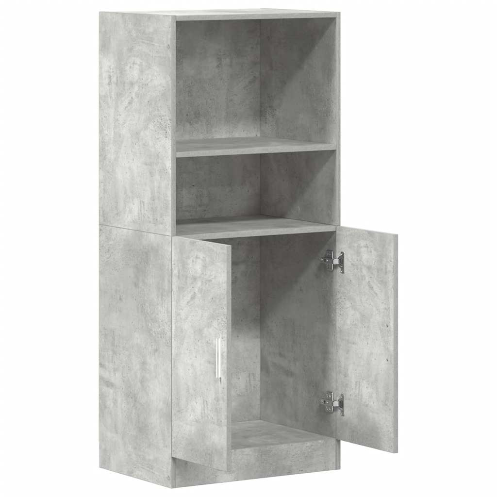 vidaXL Kitchen Cabinet Concrete Grey 57x41,5x131,5 cm Engineered Wood