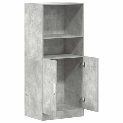 vidaXL Kitchen Cabinet Concrete Grey 57x41,5x131,5 cm Engineered Wood