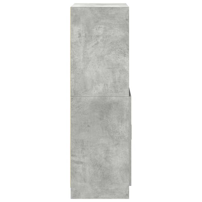 vidaXL Kitchen Cabinet Concrete Grey 57x41,5x131,5 cm Engineered Wood