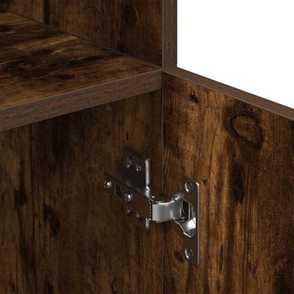 vidaXL Kitchen Cabinet Smoked Oak 57x41.5x131.5 cm Engineered Wood