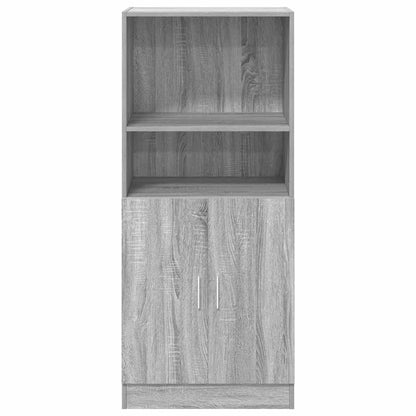 vidaXL Kitchen Cabinet Grey Sonoma 57x41.5x131.5 cm Engineered Wood