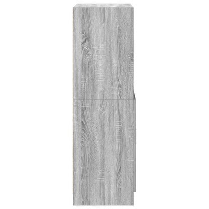 vidaXL Kitchen Cabinet Grey Sonoma 57x41,5x131,5 cm Engineered Wood