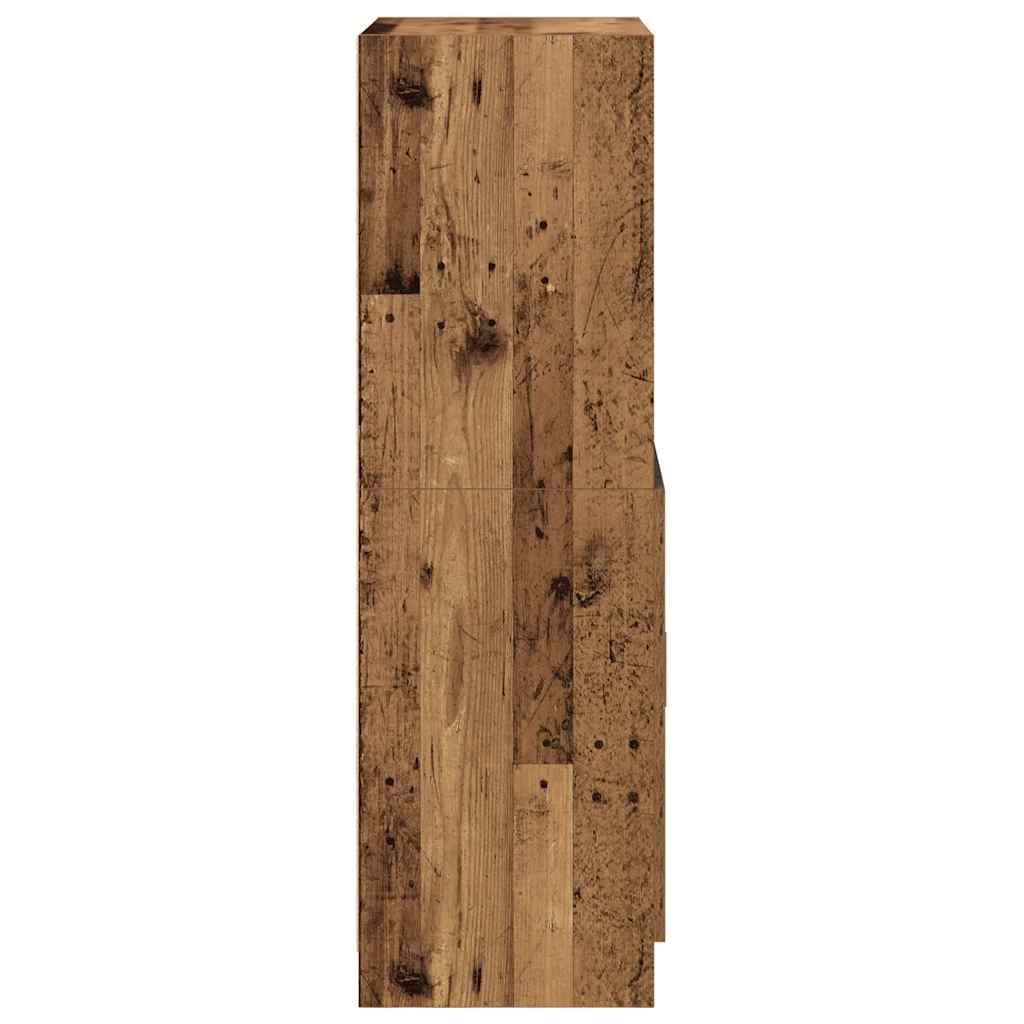 vidaXL Kitchen Cabinet Old Wood 57x41.5x131.5 cm Engineered Wood