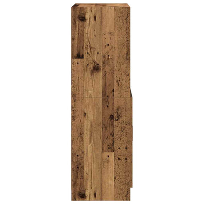 vidaXL Kitchen Cabinet Old Wood 57x41.5x131.5 cm Engineered Wood