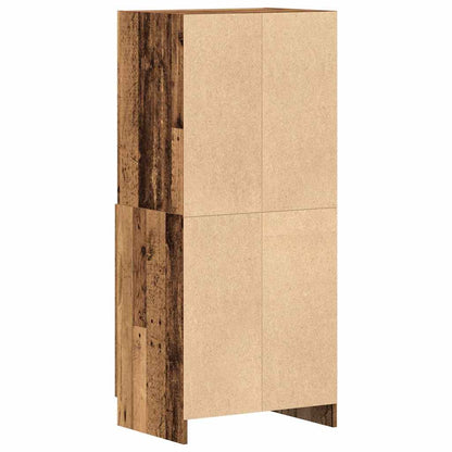 vidaXL Kitchen Cabinet Old Wood 57x41.5x131.5 cm Engineered Wood