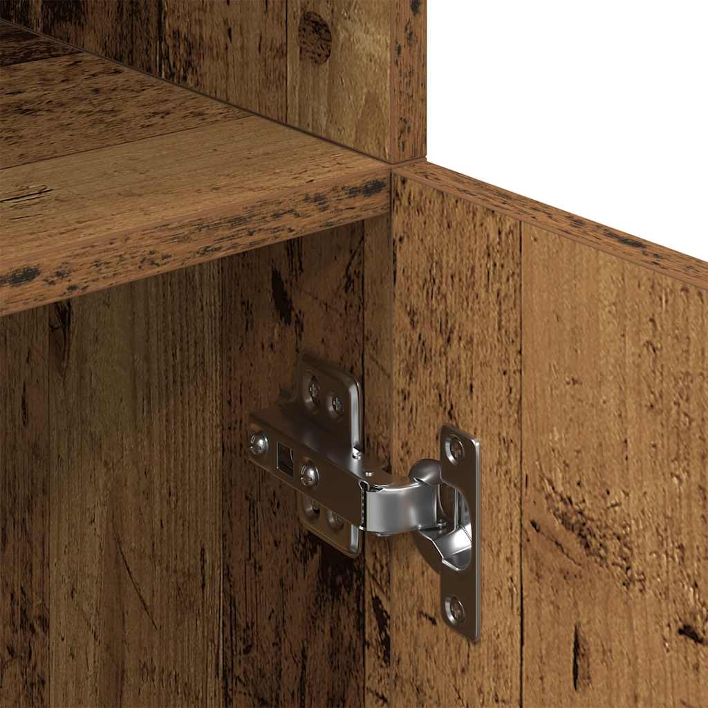 vidaXL Kitchen Cabinet Old Wood 57x41.5x131.5 cm Engineered Wood
