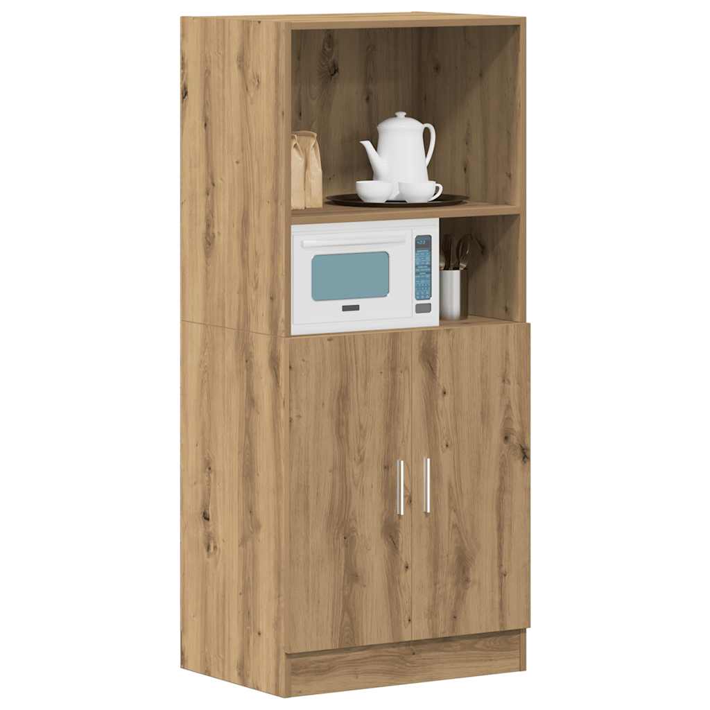 vidaXL Kitchen Cabinet Artisan Oak 57x41,5x131,5 cm Engineered Wood