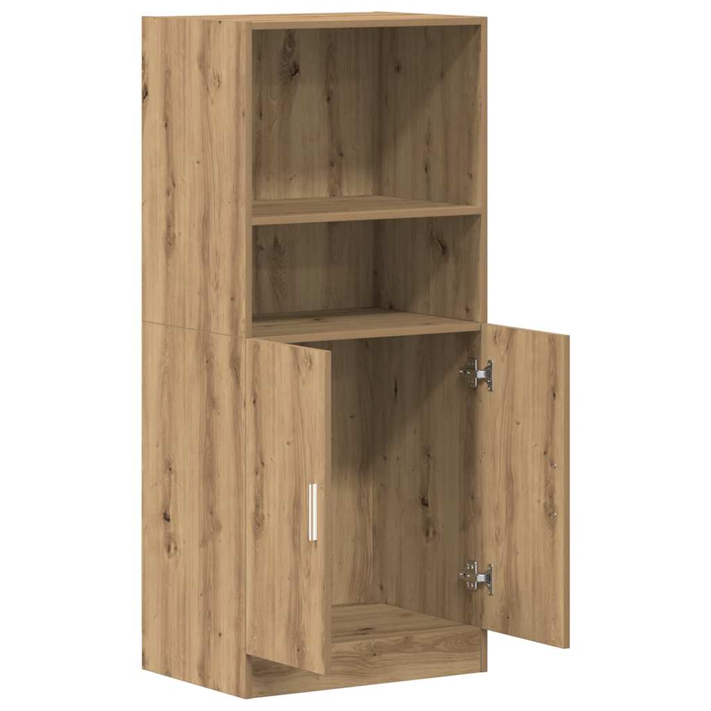 vidaXL Kitchen Cabinet Artisan Oak 57x41,5x131,5 cm Engineered Wood