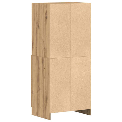 vidaXL Kitchen Cabinet Artisan Oak 57x41,5x131,5 cm Engineered Wood