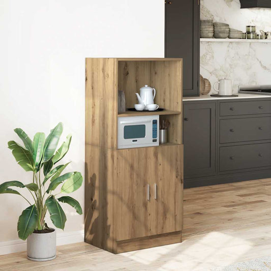 vidaXL Kitchen Cabinet Artisan Oak 57x41,5x131,5 cm Engineered Wood