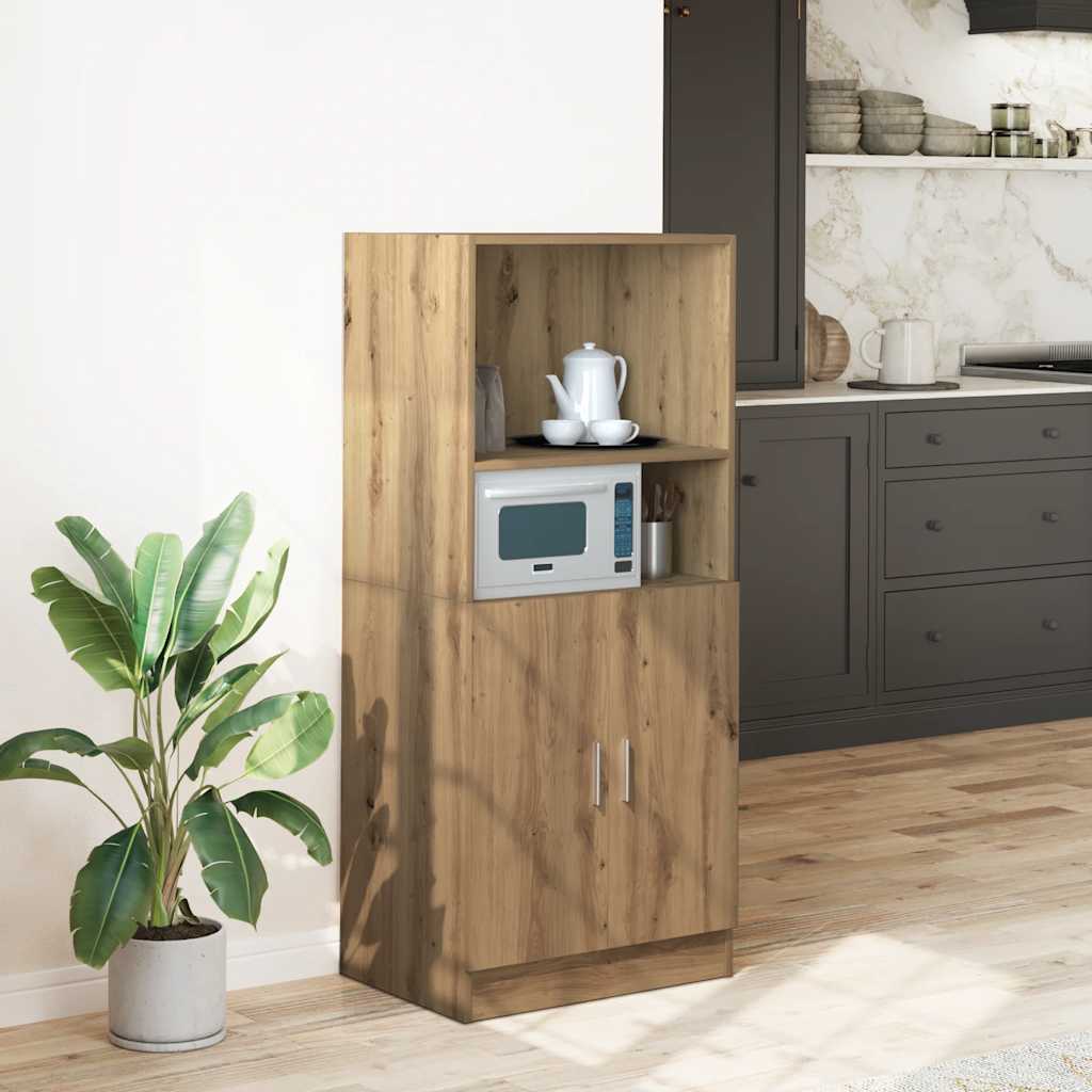 vidaXL Kitchen Cabinet Artisan Oak 57x41,5x131,5 cm Engineered Wood