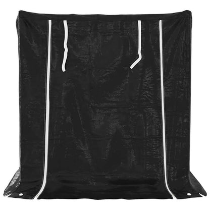 vidaxL Firewood Rack with Rain Cover 100.5x80.5x110.5 cm Galvanised Steel