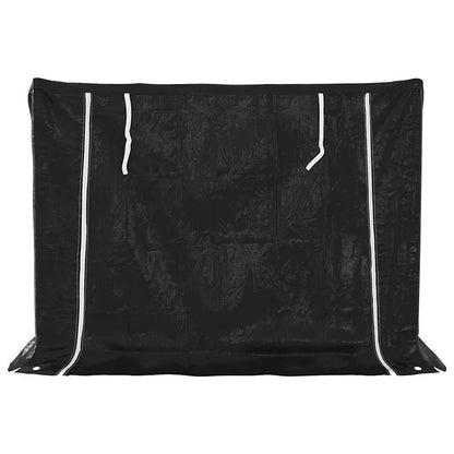 vidaxL Firewood Rack with Rain Cover 151x80.5x110.5 cm Galvanised Steel