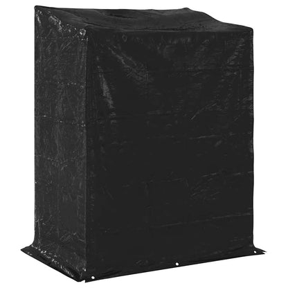 vidaxL Firewood Rack with Rain Cover 150x100x200 cm Galvanised Steel
