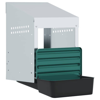 vidaXL Chicken Nesting Box 1 Compartment Wall-Mounted Galvanised Steel