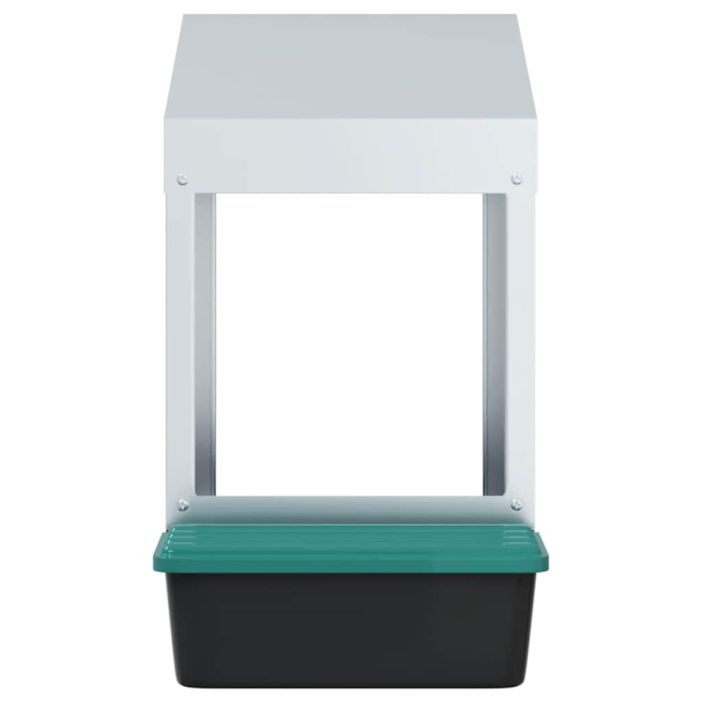 vidaXL Chicken Nesting Box 1 Compartment Wall-Mounted Galvanised Steel