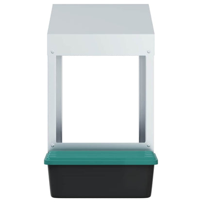 vidaXL Chicken Nesting Box 1 Compartment Wall-Mounted Galvanised Steel