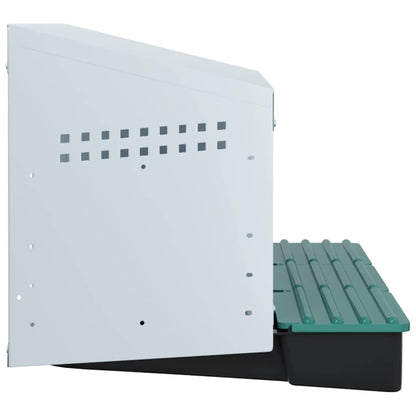 vidaXL Chicken Nesting Box 3 Compartments Wall-Mounted Galvanised Steel