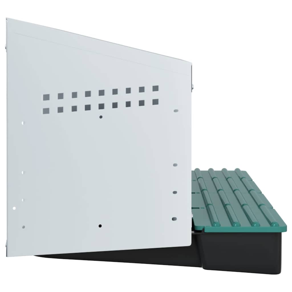 vidaXL Chicken Nesting Box 4 Compartments Wall-Mounted Galvanised Steel