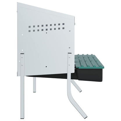 vidaXL Chicken Nesting Box 4 Compartments with Legs Galvanised Steel
