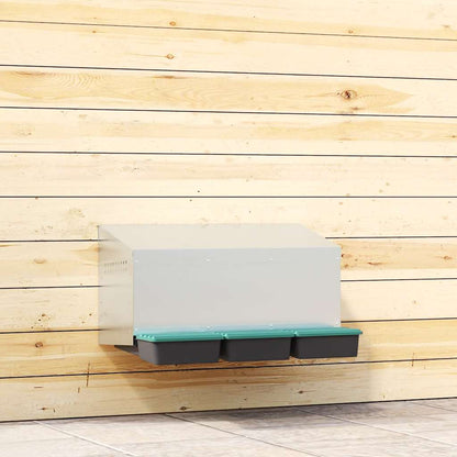 vidaXL Chicken Nesting Box 3 Compartments Wall-Mounted