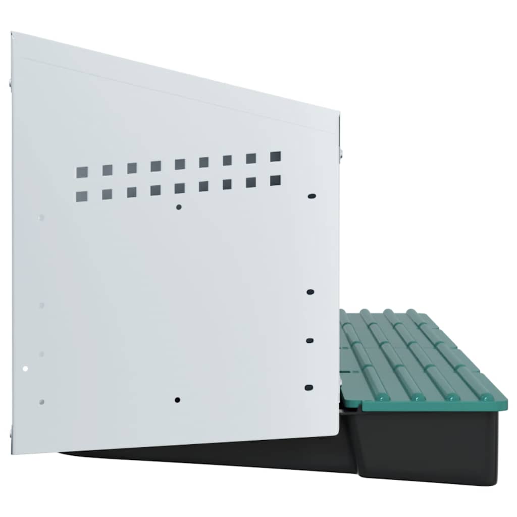 vidaXL Chicken Nesting Box 4 Compartments Wall-Mounted Galvanised Steel