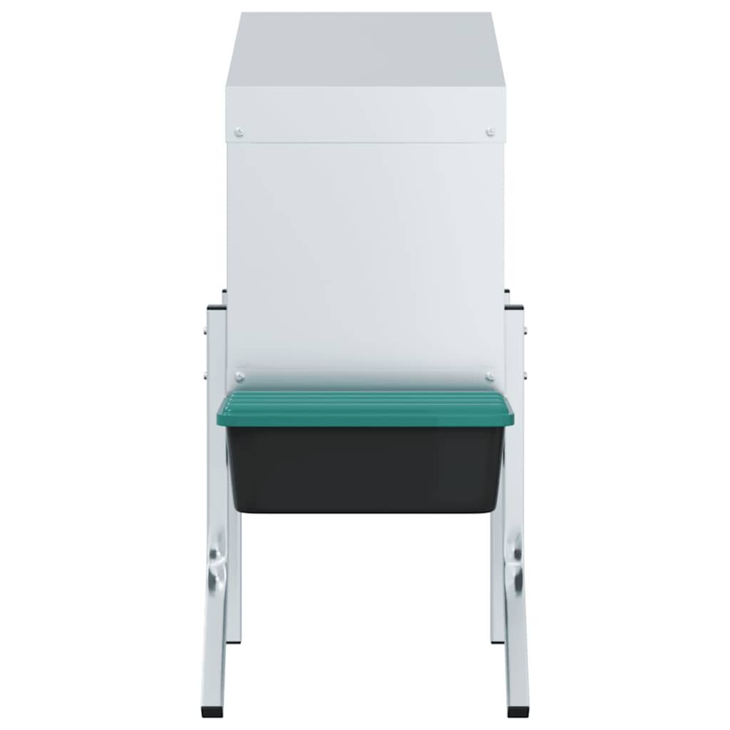 vidaXL Chicken Nesting Box 1 Compartment with Legs Galvanised Steel
