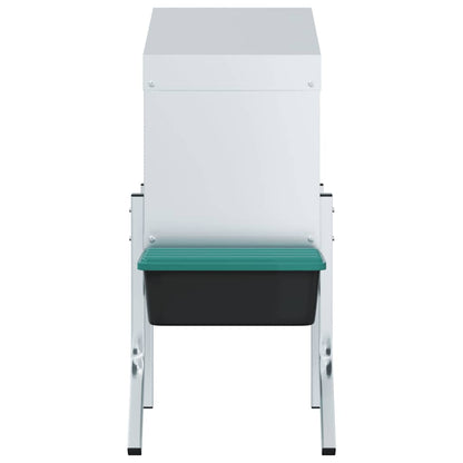 vidaXL Chicken Nesting Box 1 Compartment with Legs Galvanised Steel