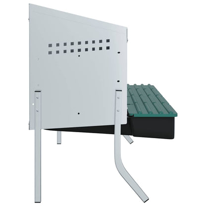 vidaXL Chicken Nesting Box 4 Compartments with Legs Galvanised Steel