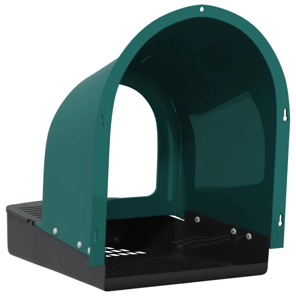 vidaXL Chicken Nesting Boxes 4 pcs Wall-Mounted Dark Green Plastic