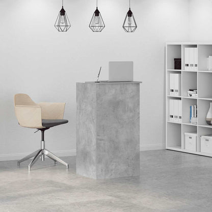 vidaXL Reception Desk Concrete Grey 55x50x103.5 cm Engineered Wood