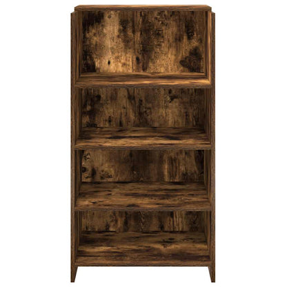 vidaXL Reception Desk Smoked Oak 55x50x103.5 cm Engineered Wood