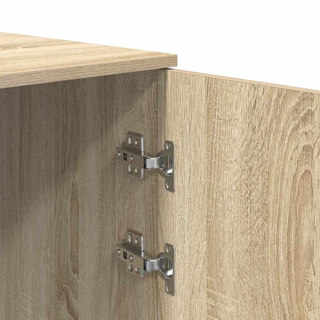 vidaXL Storage Cabinet Sonoma Oak 40x45x103,5 cm Engineered Wood