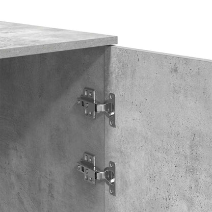 vidaXL Storage Cabinet Concrete Grey 40x45x103.5 cm Engineered Wood