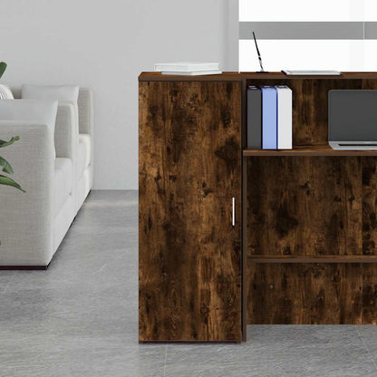 vidaXL Storage Cabinet Smoked Oak 40x45x103.5 cm Engineered Wood