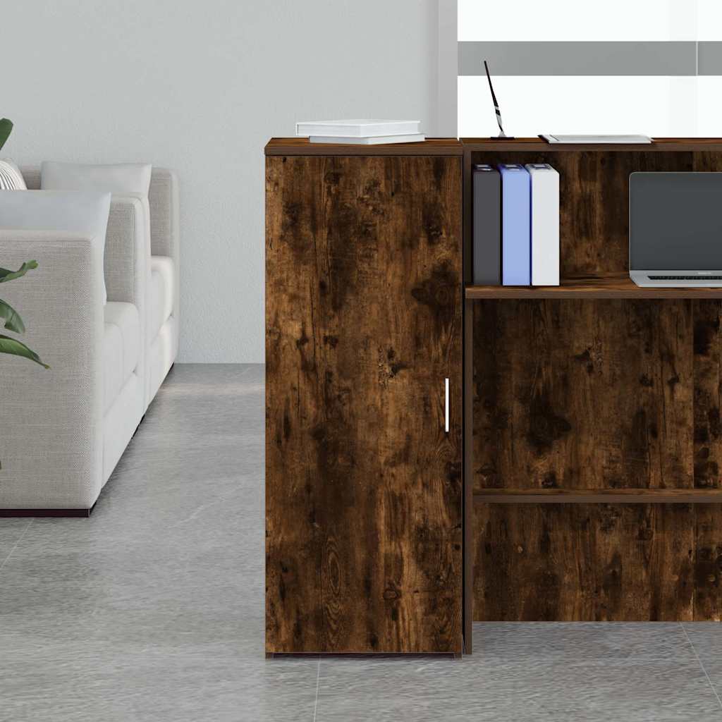 vidaXL Storage Cabinet Smoked Oak 40x45x103,5 cm Engineered Wood