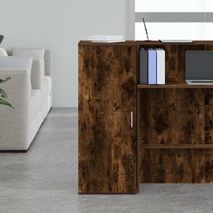 vidaXL Storage Cabinet Smoked Oak 40x45x103,5 cm Engineered Wood