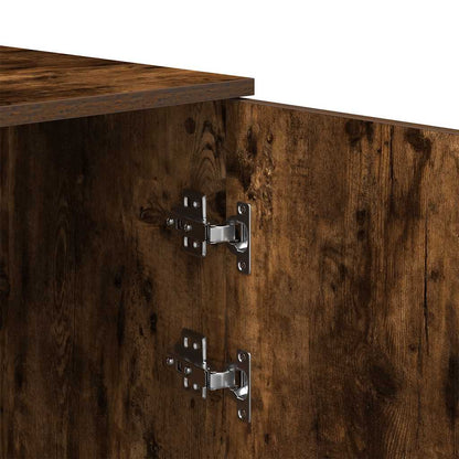 vidaXL Storage Cabinet Smoked Oak 40x45x103.5 cm Engineered Wood