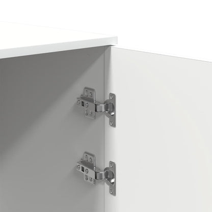 vidaXL Storage Cabinet White 50x45x103.5 cm Engineered Wood